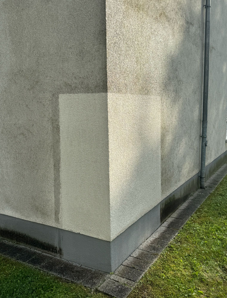 Probeflaeche-Fassadenreinigung